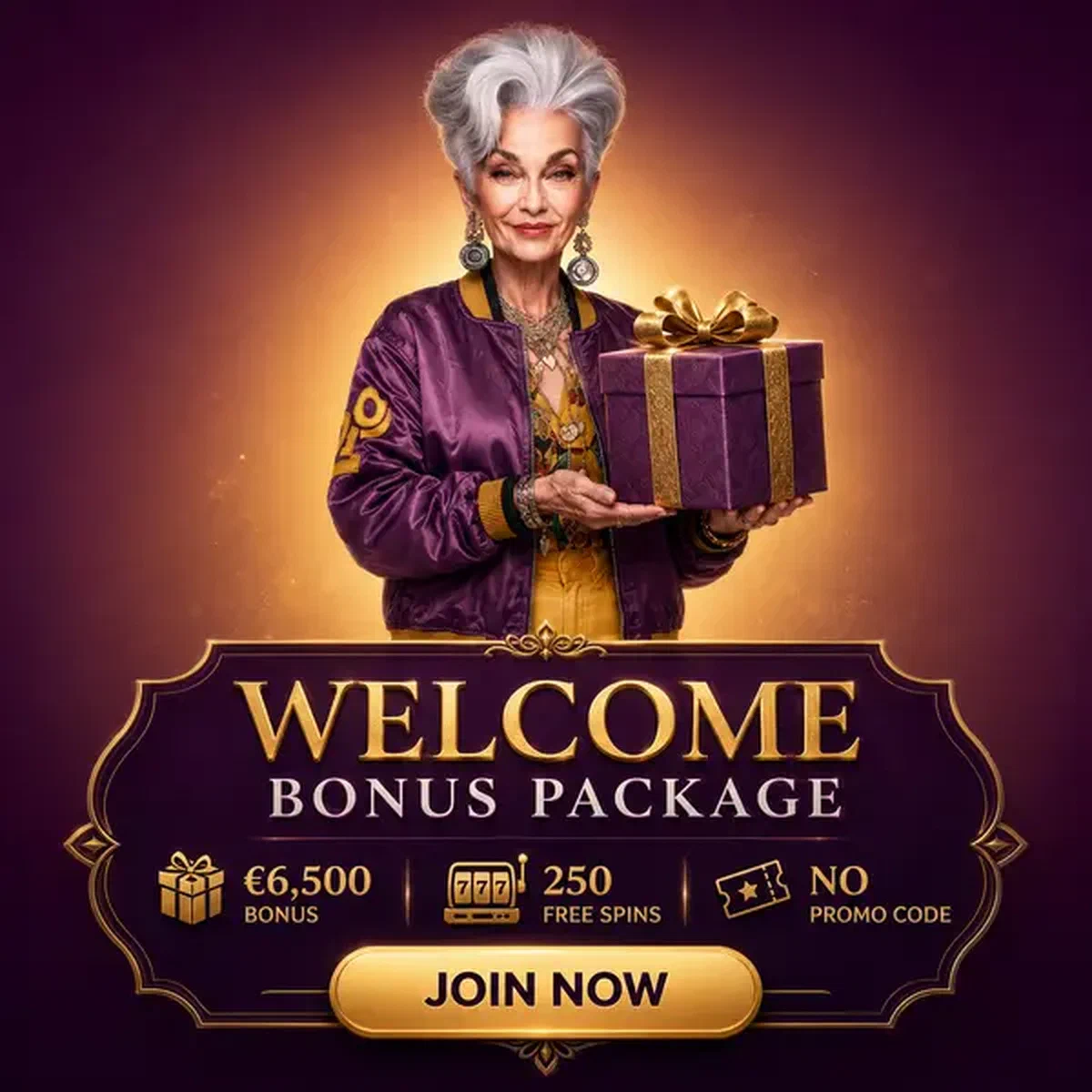 Jugador descubriendo el tesoro del bono de bienvenida en la entrada del Casino Spingranny